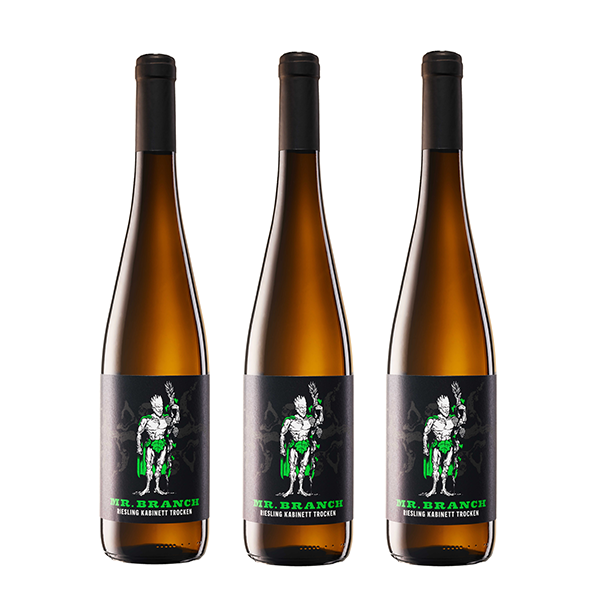 3 x0,75l Mr. Branch -Riesling Kab. trocken